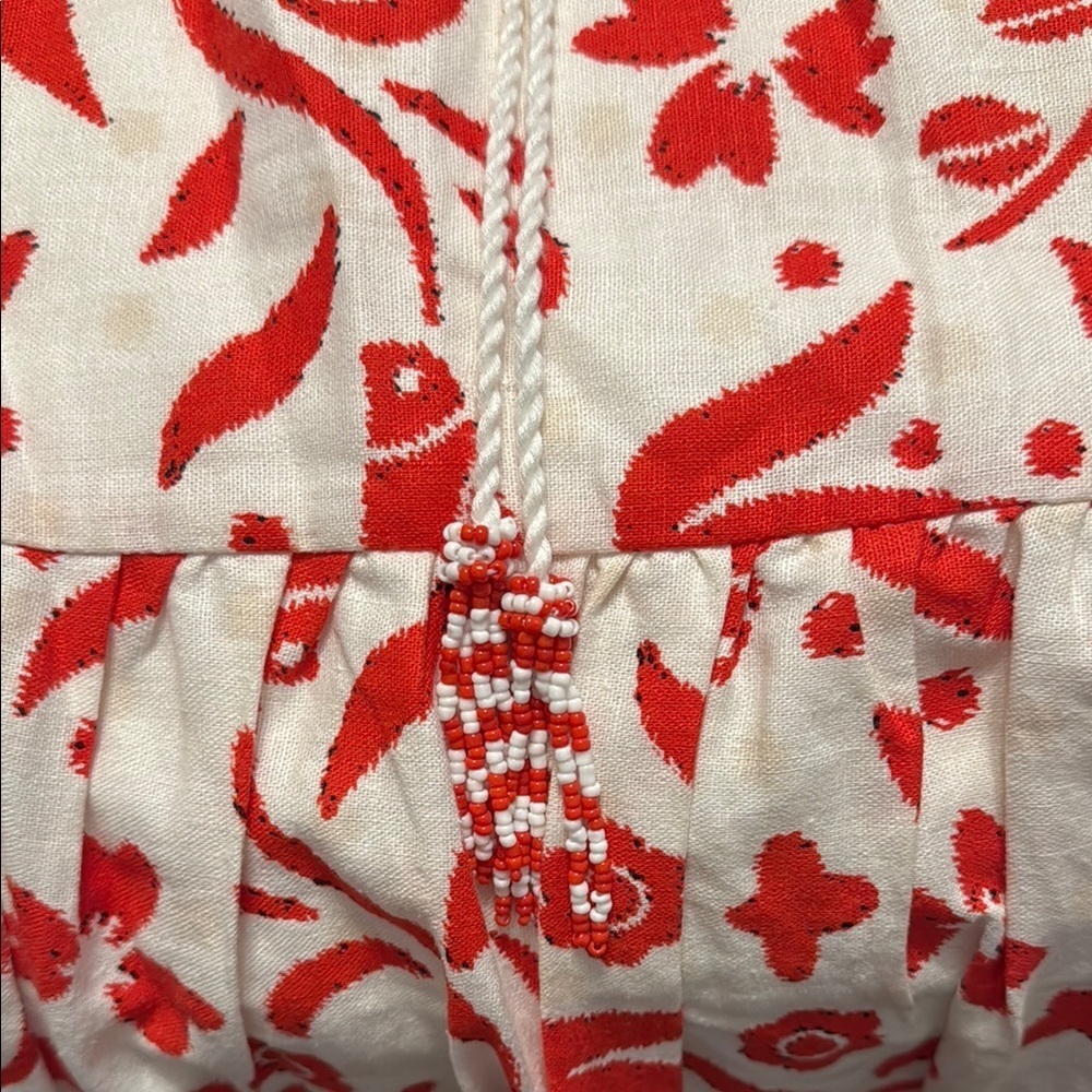 Cupcakes & Cashmere Crop Top and Skirt set Size Small Red and White - Picture 8 of 11
